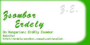 zsombor erdely business card